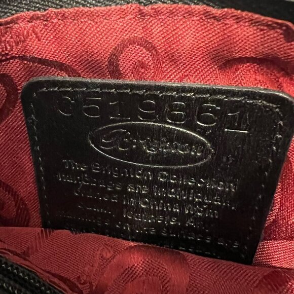 Mary Frances Black Leather Purse With 3D Floral Design & Chain Strap - Picture 4 of 5